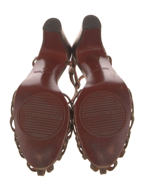 Chie Mihara Leather T-Strap Sandals