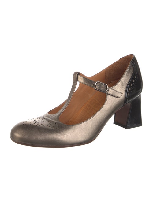 Chie Mihara Leather T-Strap Pumps