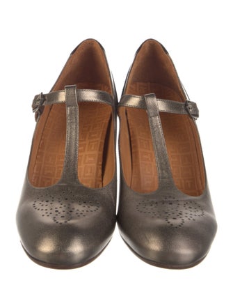 Chie Mihara Leather T-Strap Pumps