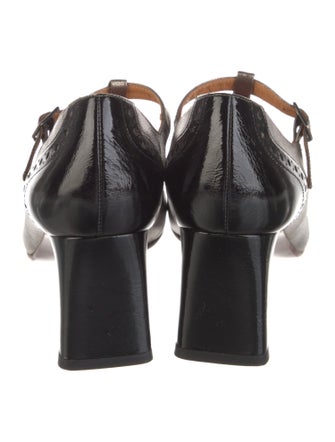 Chie Mihara Leather T-Strap Pumps