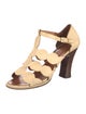 Chie Mihara Leather T-Strap Sandals