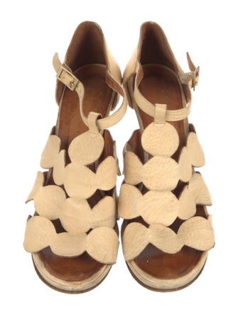 Chie Mihara Leather T-Strap Sandals