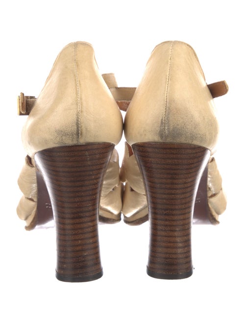 Chie Mihara Leather T-Strap Sandals