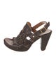 Chie Mihara Leather Slingback Sandals