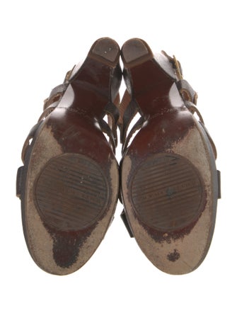 Chie Mihara Leather Slingback Sandals