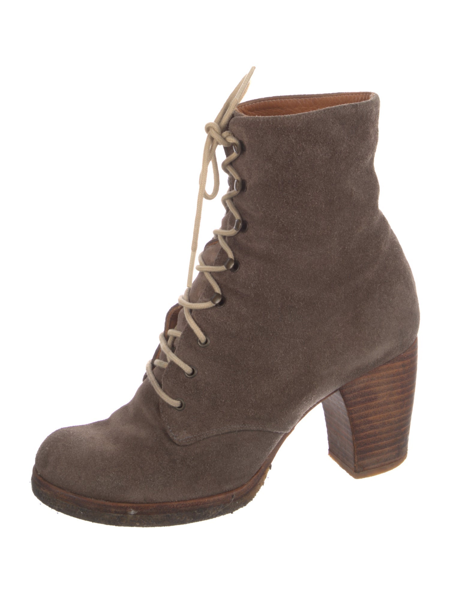 Chie Mihara Suede Combat Boots