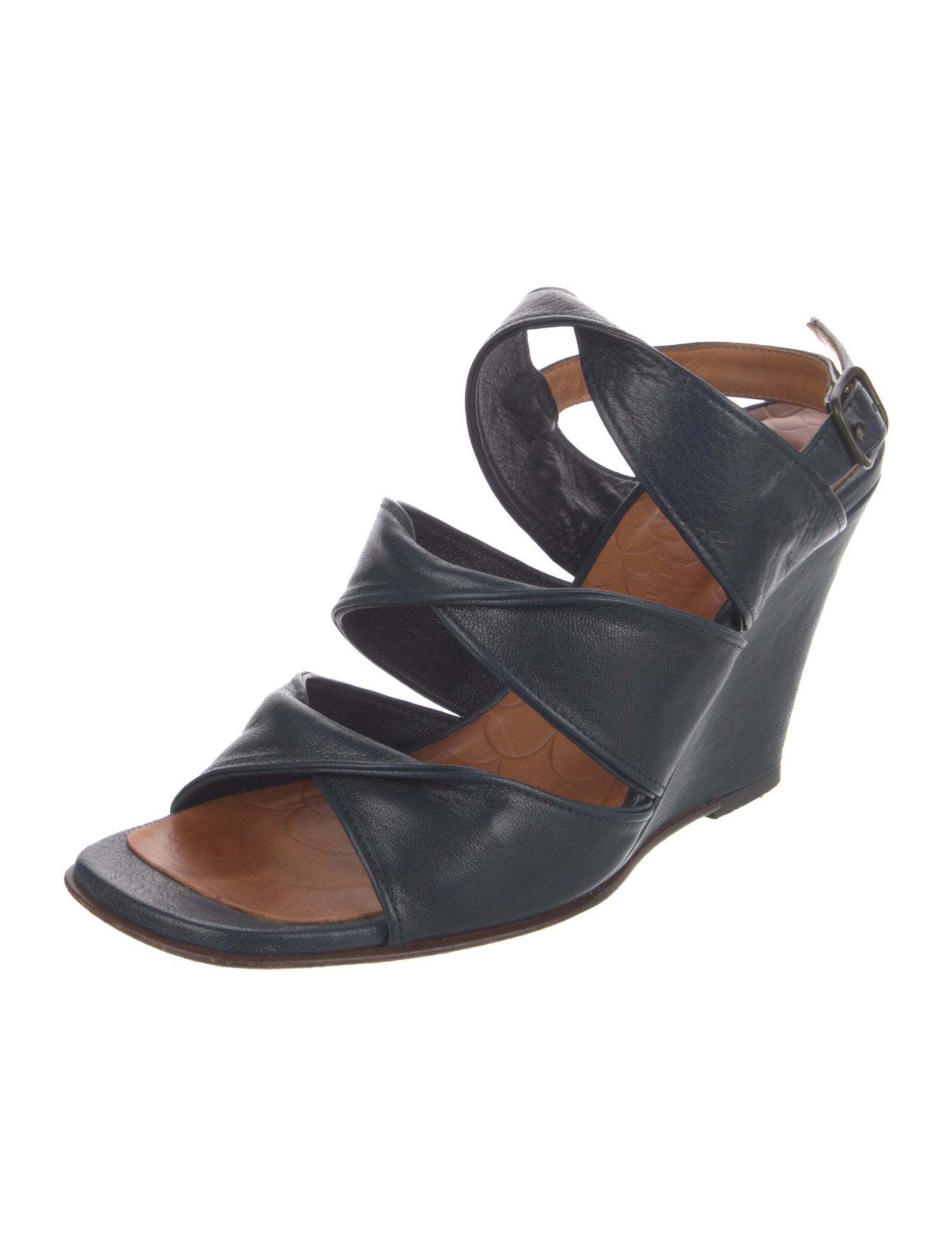 Chie Mihara Leather Slingback Sandals