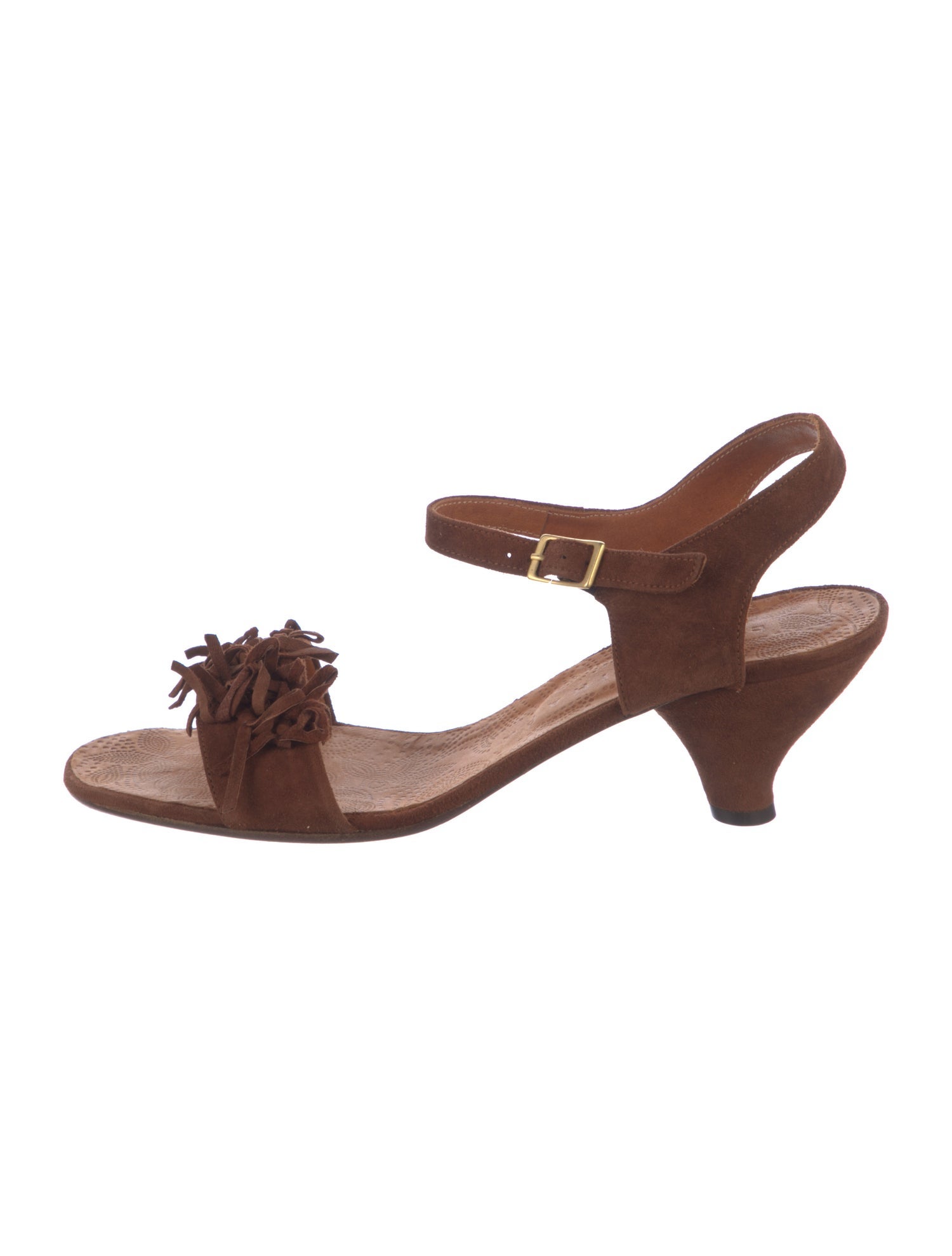Chie Mihara Suede Slingback Sandals