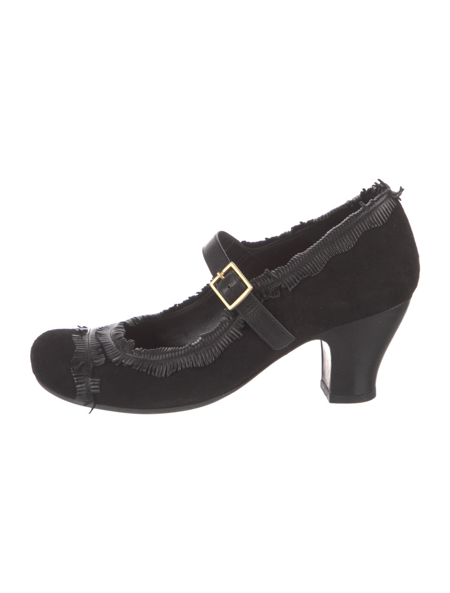 Chie Mihara Suede T-Strap Sandals