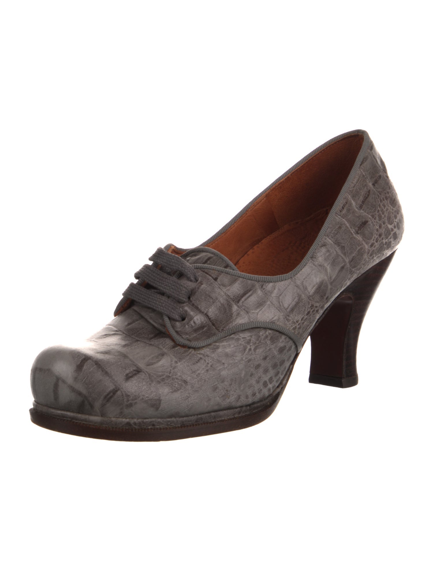 Chie Mihara Leather Animal Print Pumps