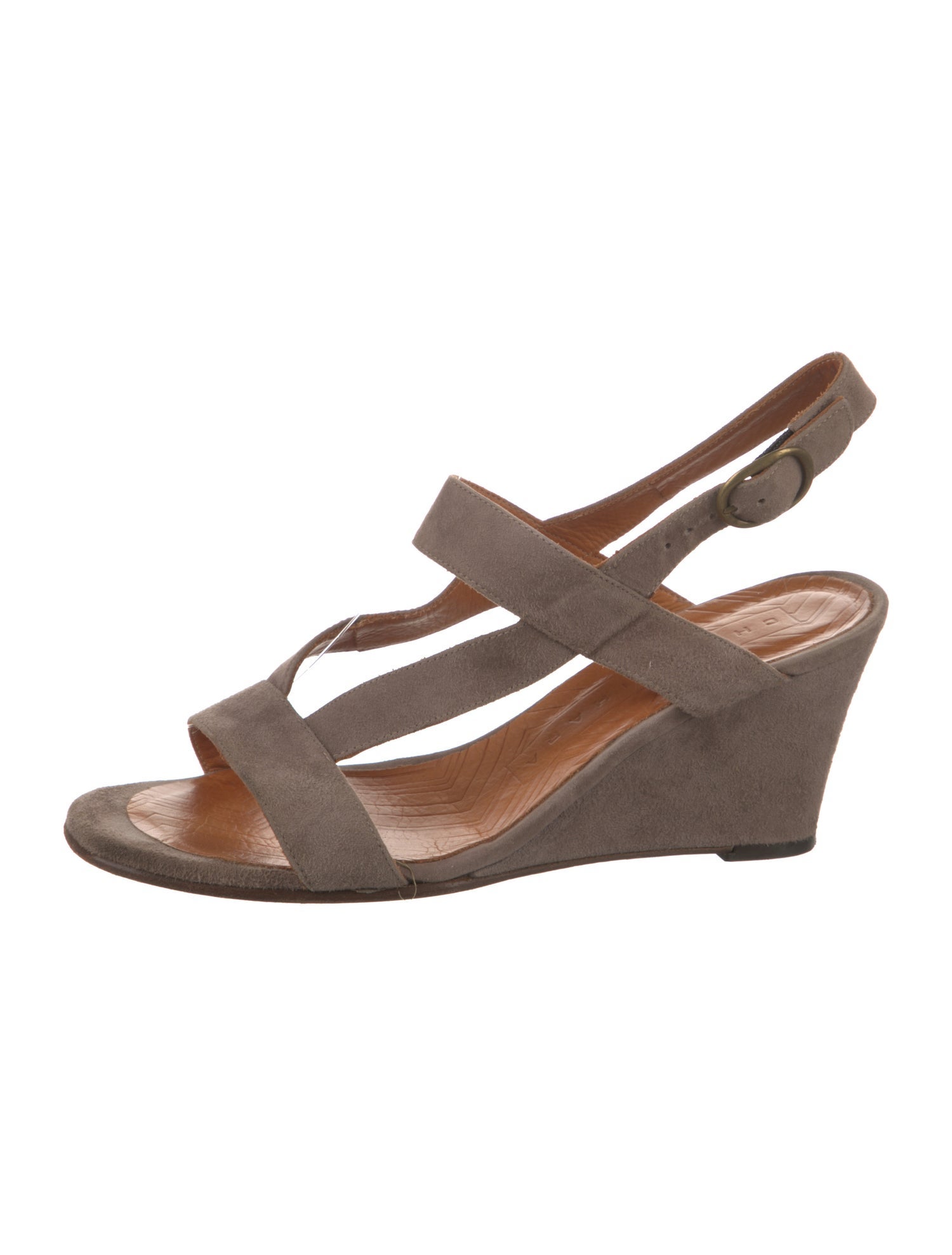 Chie Mihara Suede Slingback Sandals