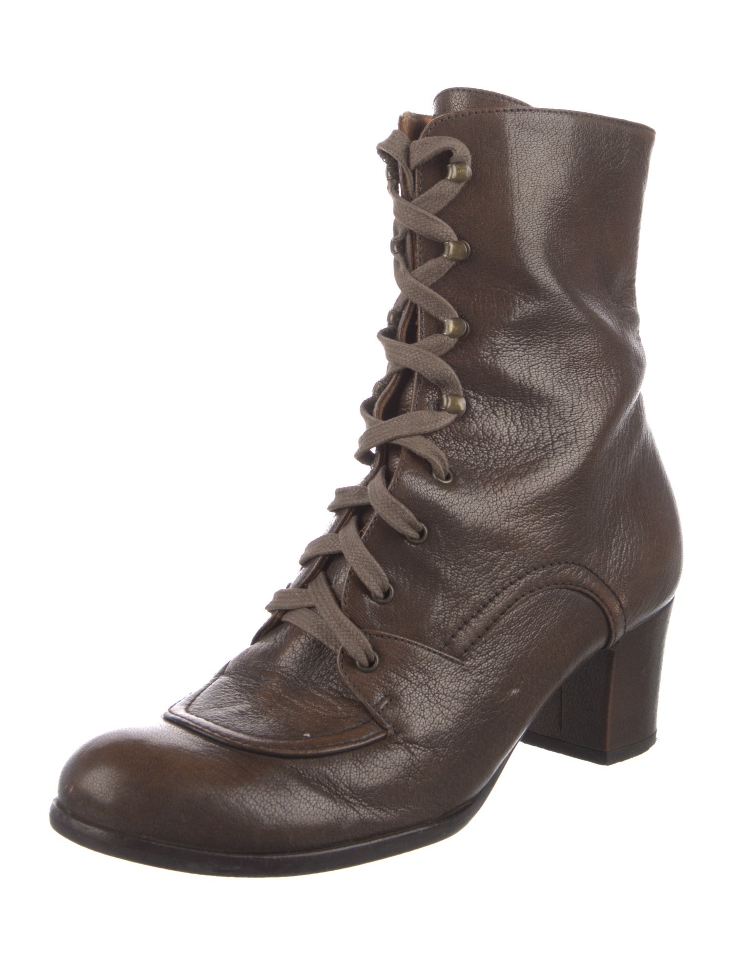 Chie Mihara Leather Combat Boots