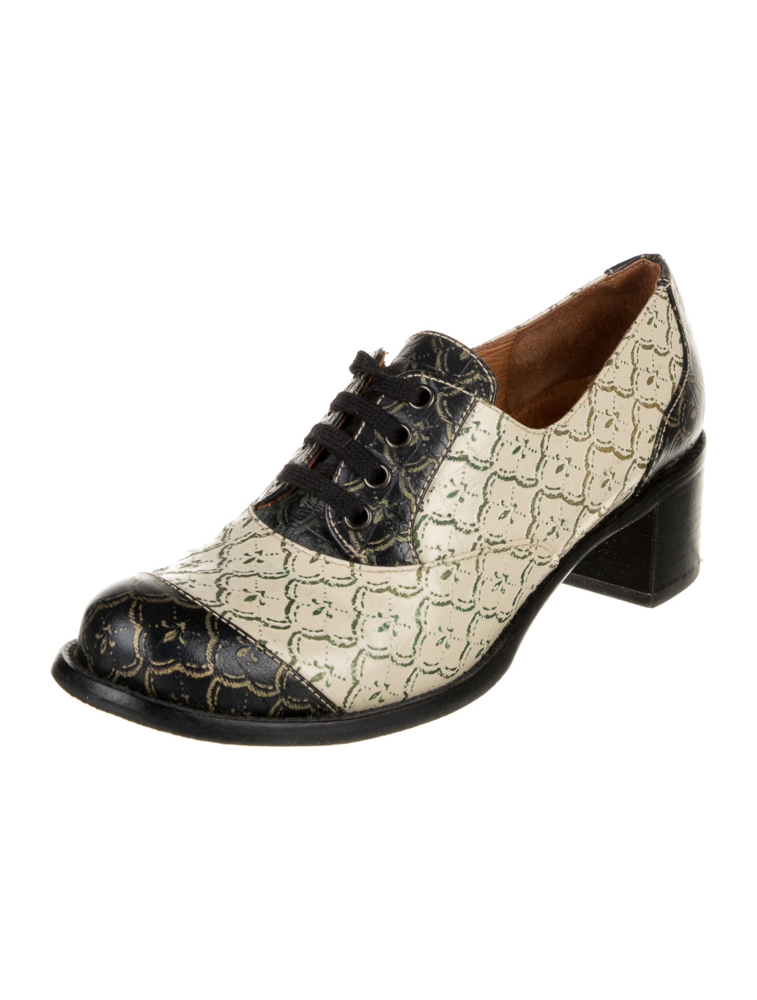 Chie Mihara Leather Printed Pumps