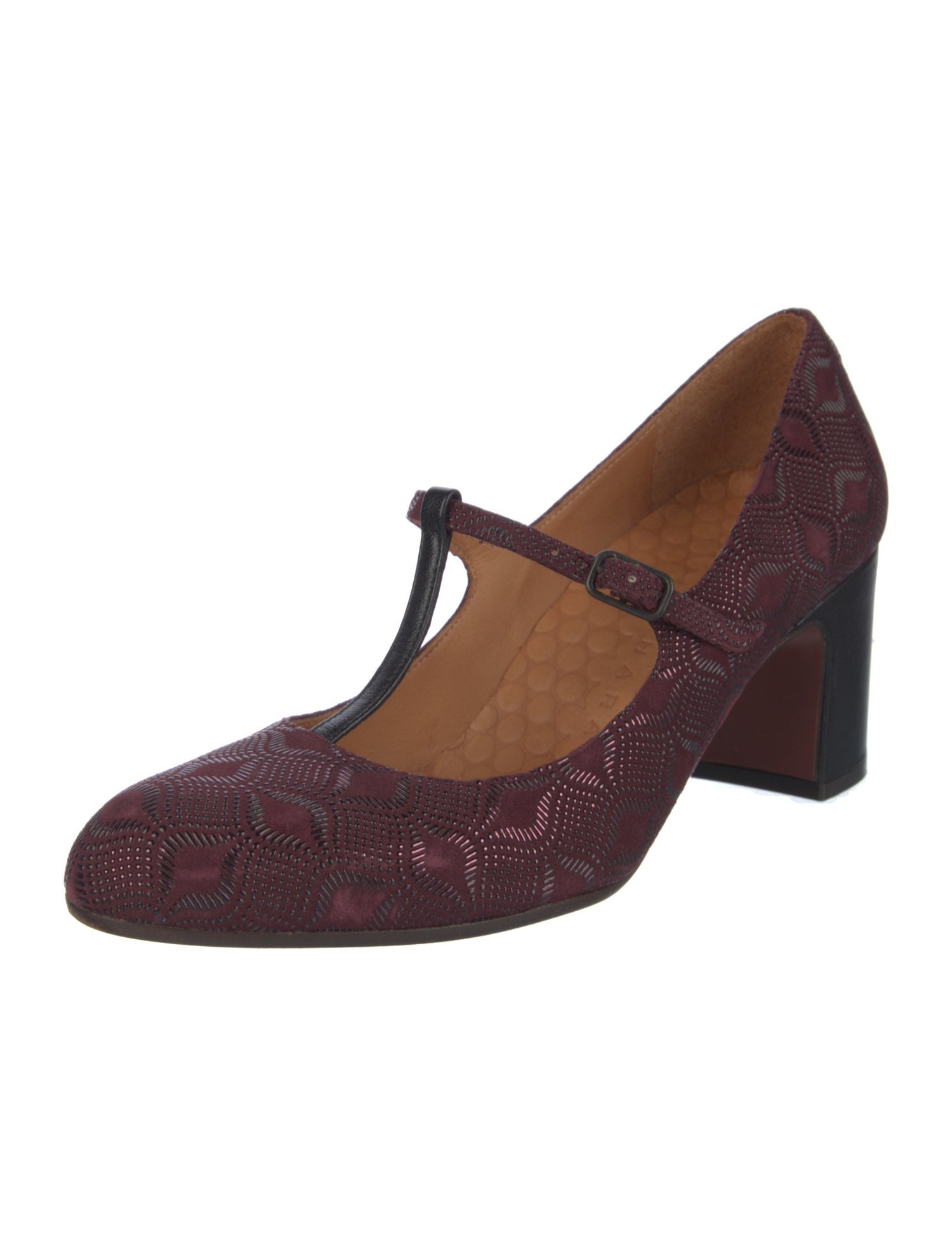 Chie Mihara Printed T-Strap Pumps