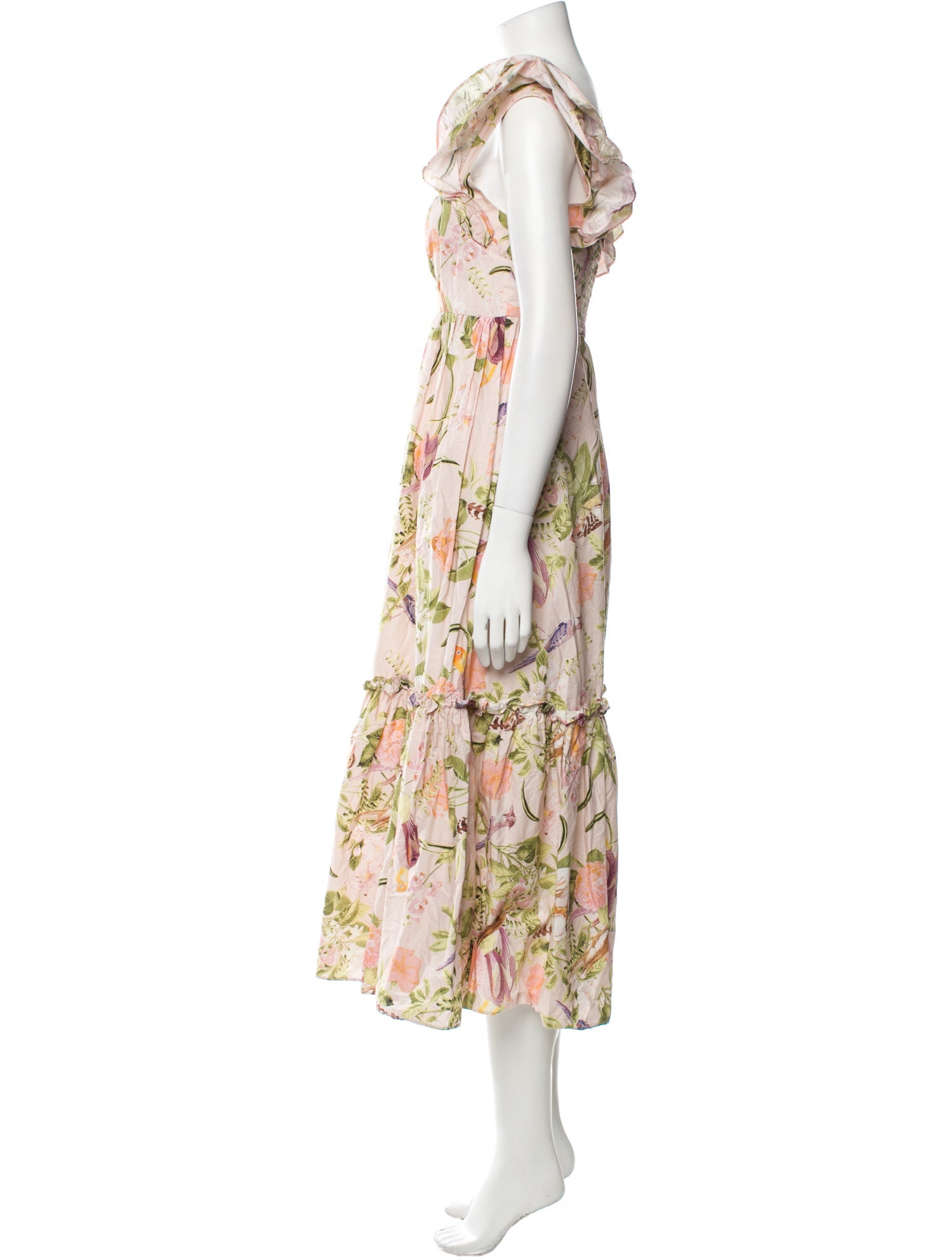 Zimmermann Floral Print Long Dress - Neutrals Dresses, Clothing ...