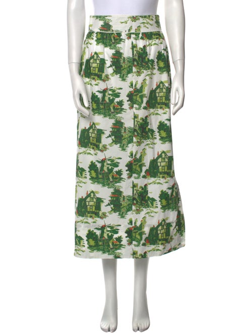 Cara Cara Floral Print Midi Length Skirt
