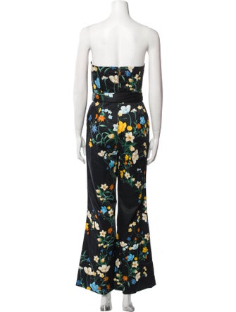 Cara Cara Floral Print Strapless Jumpsuit