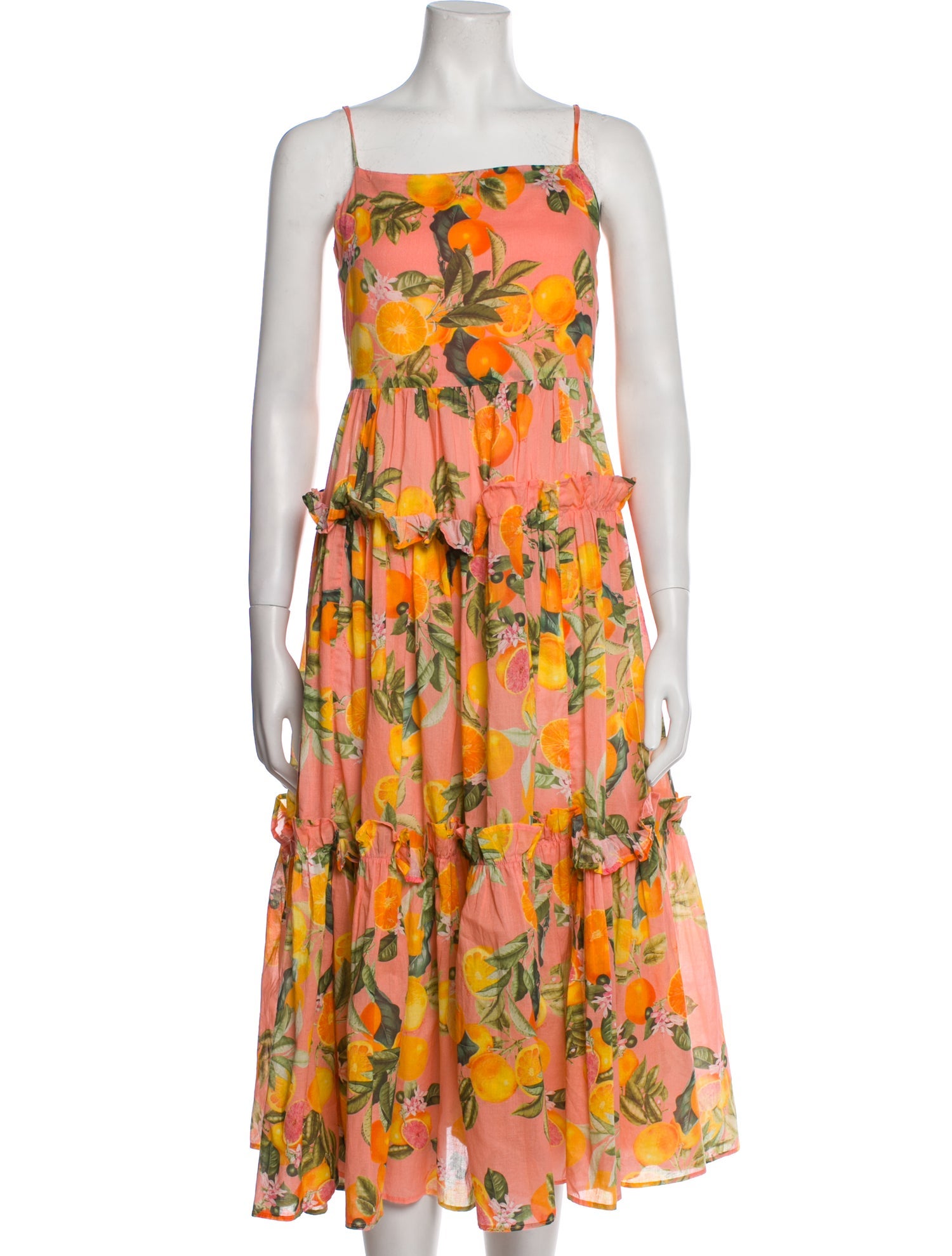 Cara Cara Floral Print KneeLength Dress Pink Dresses, Clothing