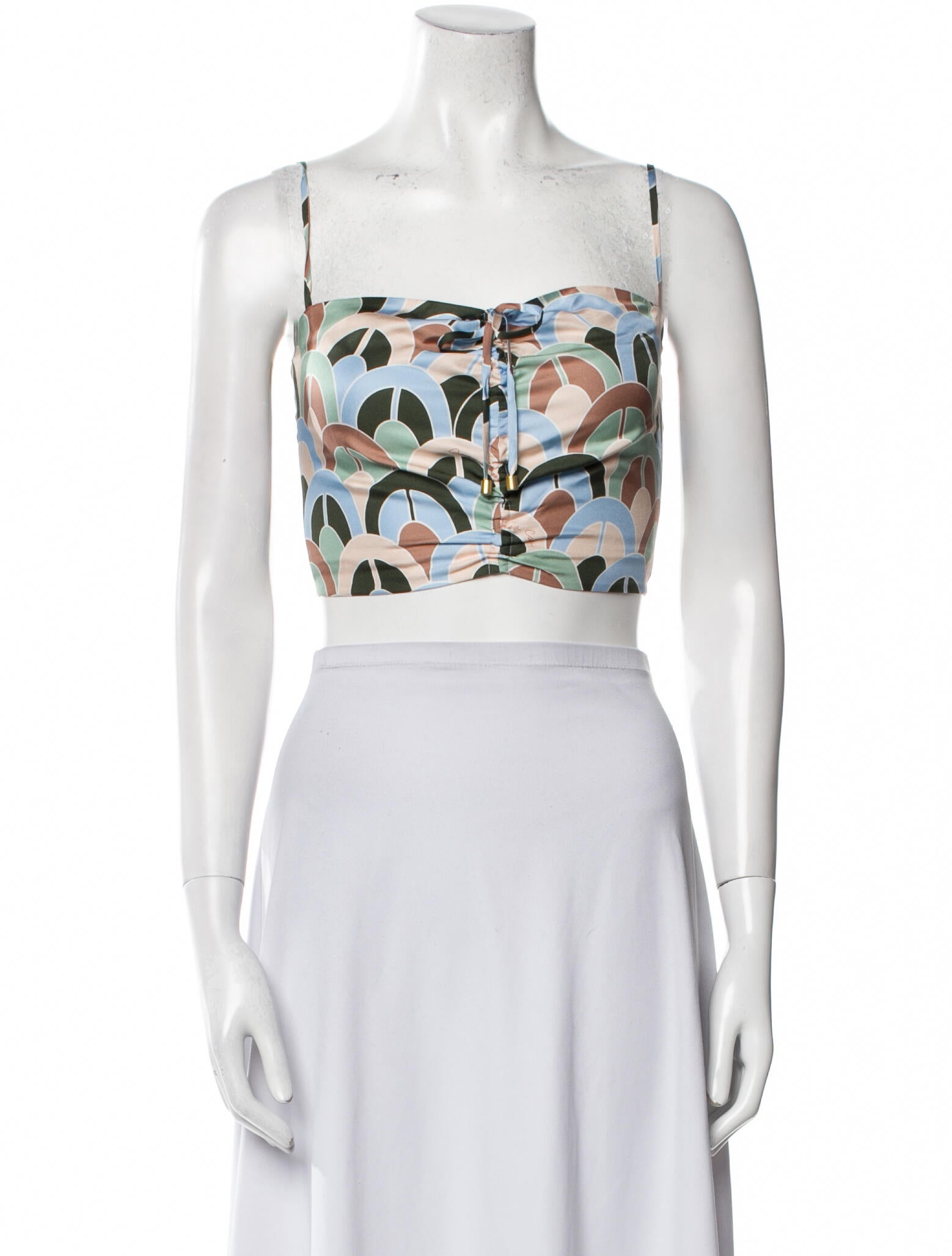 Cara Cara Silk Printed Crop Top
