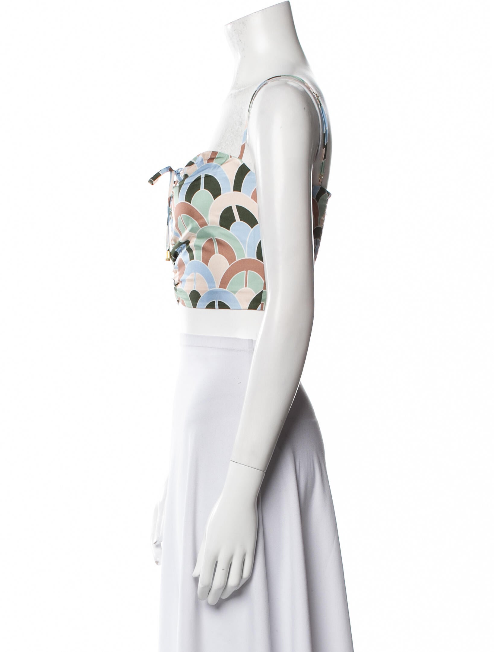 Cara Cara Silk Printed Crop Top