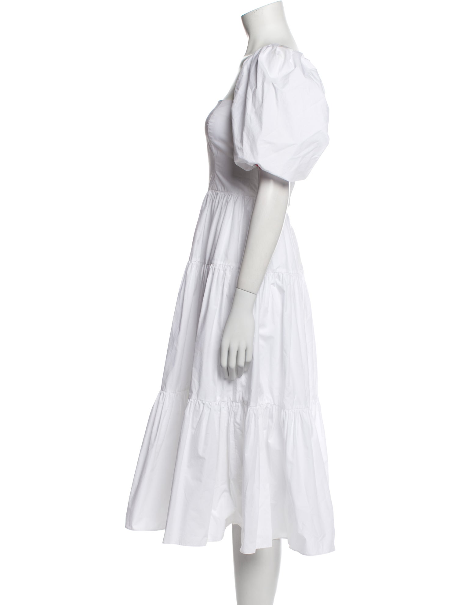 Cara Cara Square Neckline Midi Length Dress