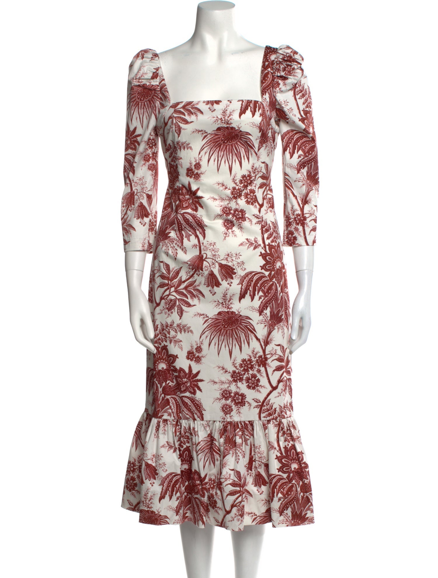 Cara Cara Floral Print Midi Length Dress w/ Tags
