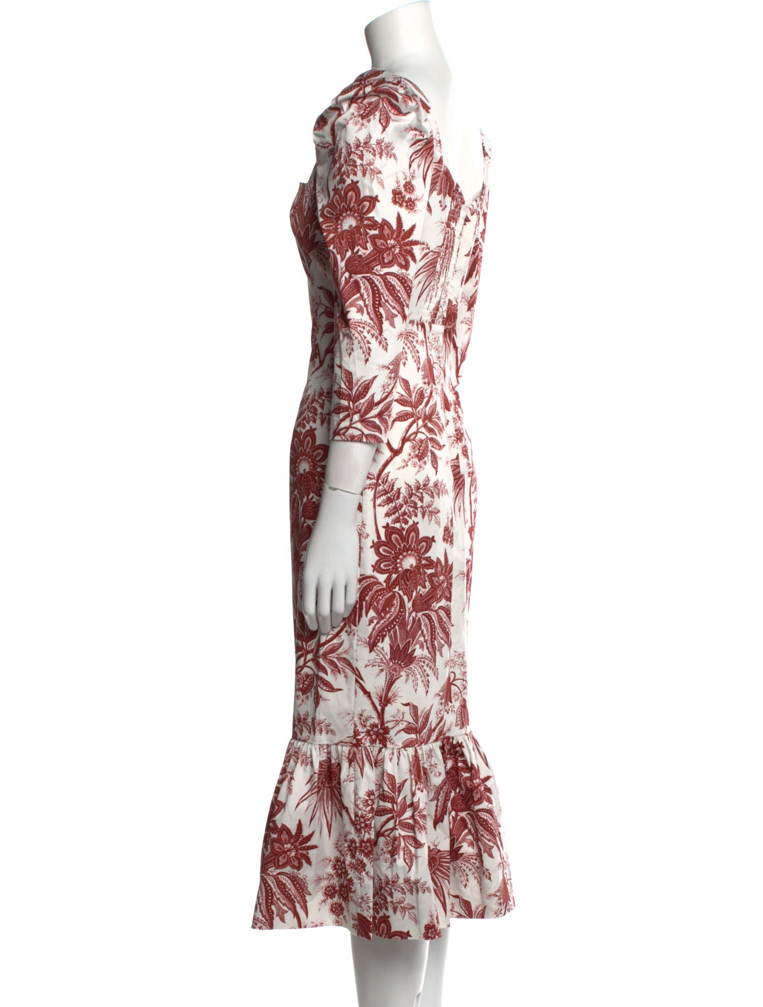 Cara Cara Floral Print Midi Length Dress w/ Tags