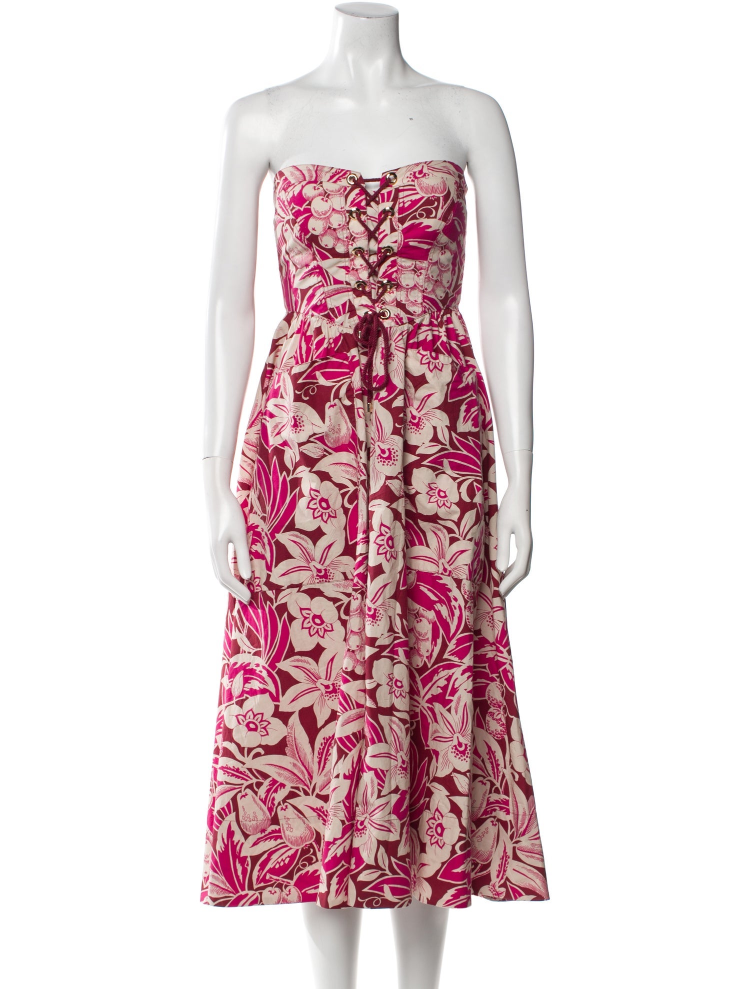 Cara Cara Floral Print Midi Length Dress