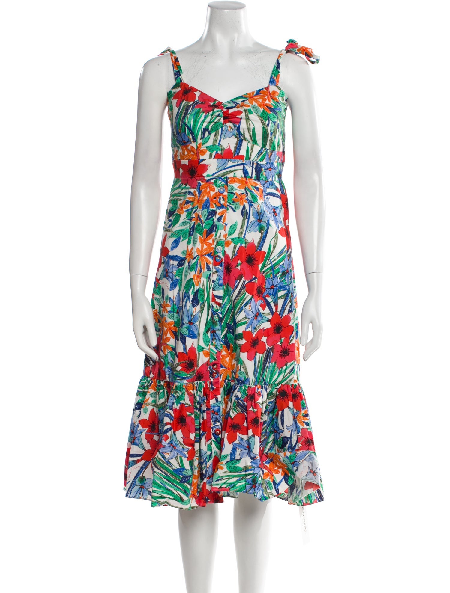 Cara Cara Floral Print Midi Length Dress