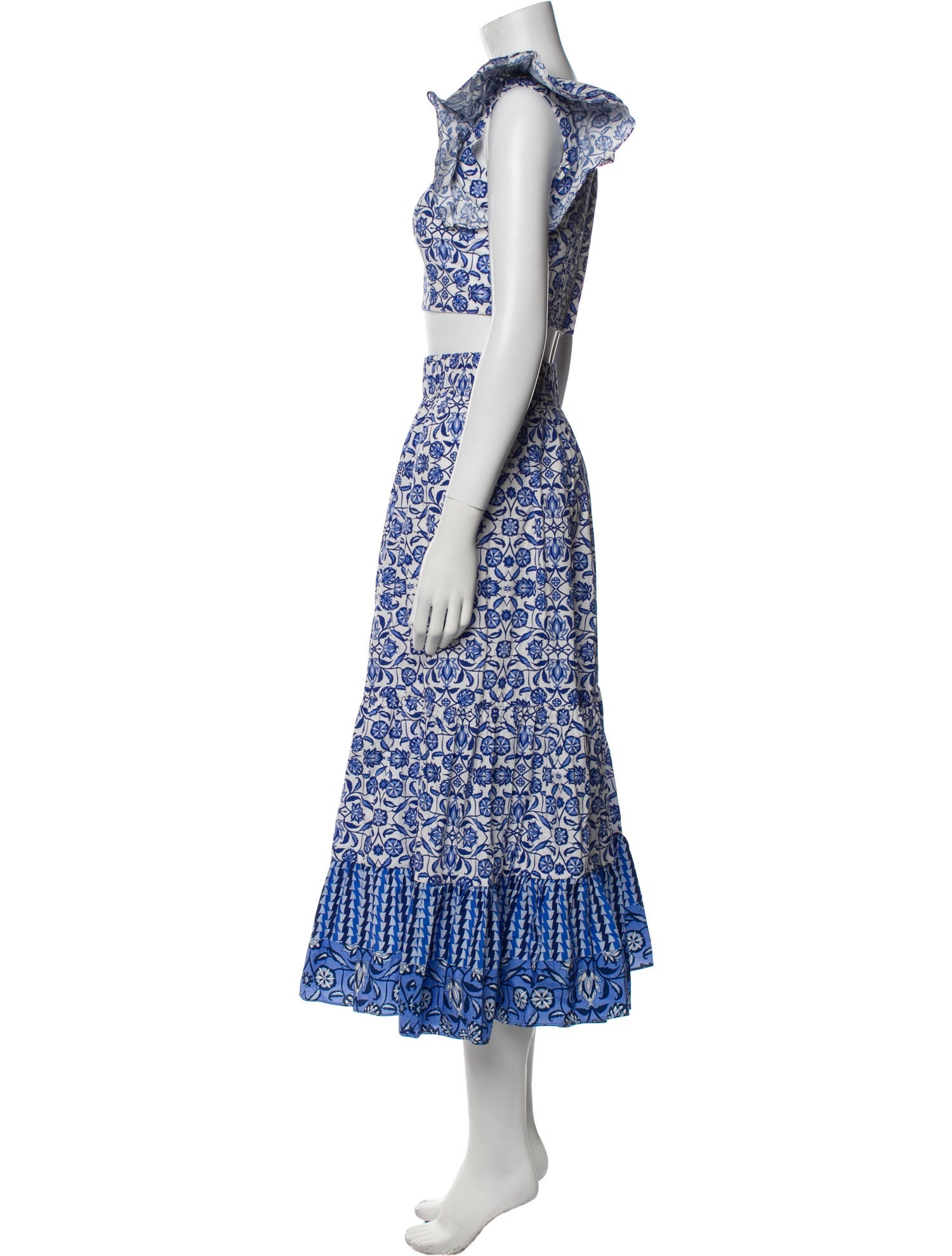 Cara Cara Printed Skirt Set w/ Tags