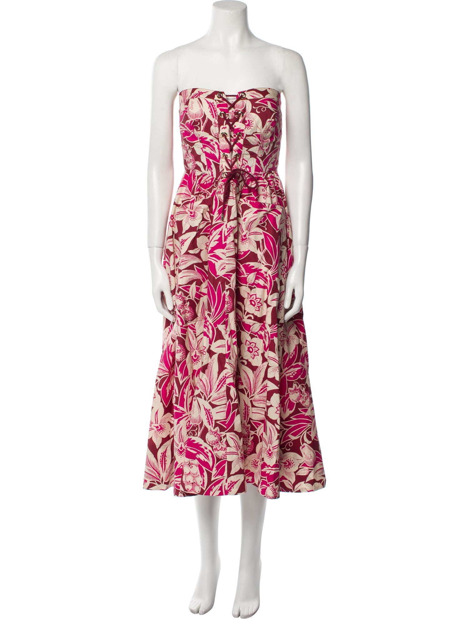 Cara Cara Floral Print Midi Length Dress w/ Tags