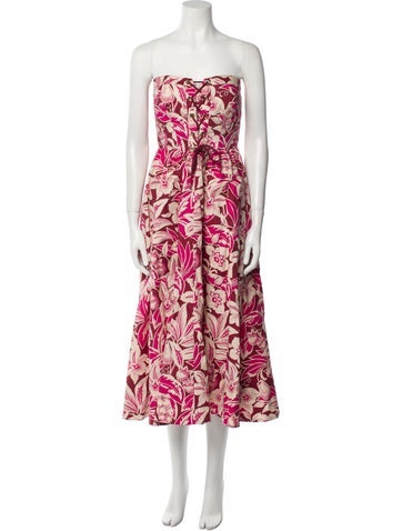 Cara Dresses Floral Print Midi Length Dress S