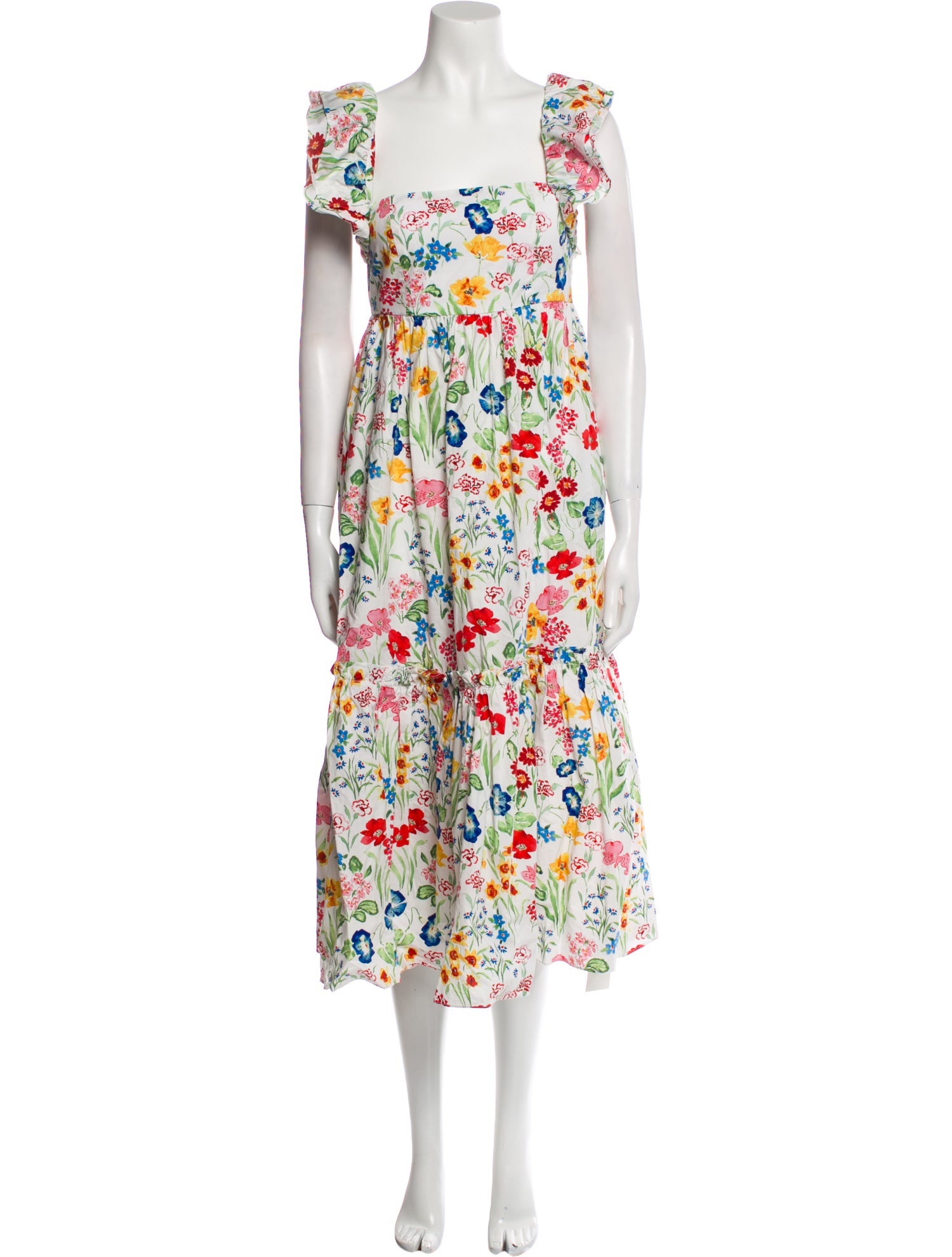 Cara Cara Floral Print Midi Length Dress