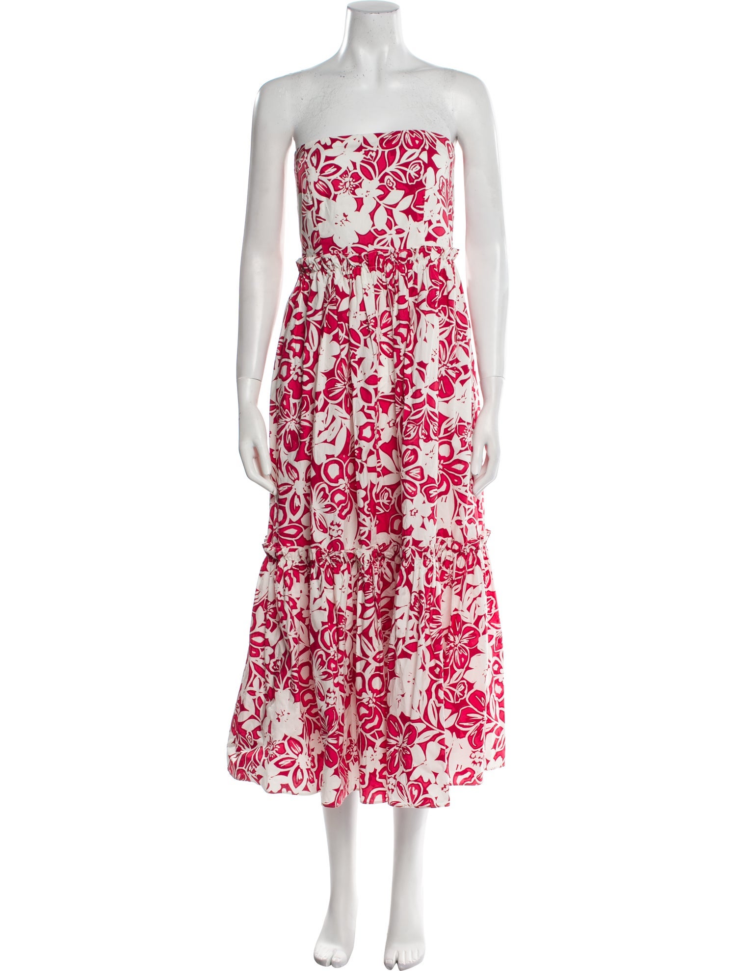 Cara Cara Floral Print Midi Length Dress