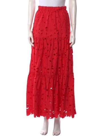 Cara Skirts Floral Print Long Skirt M