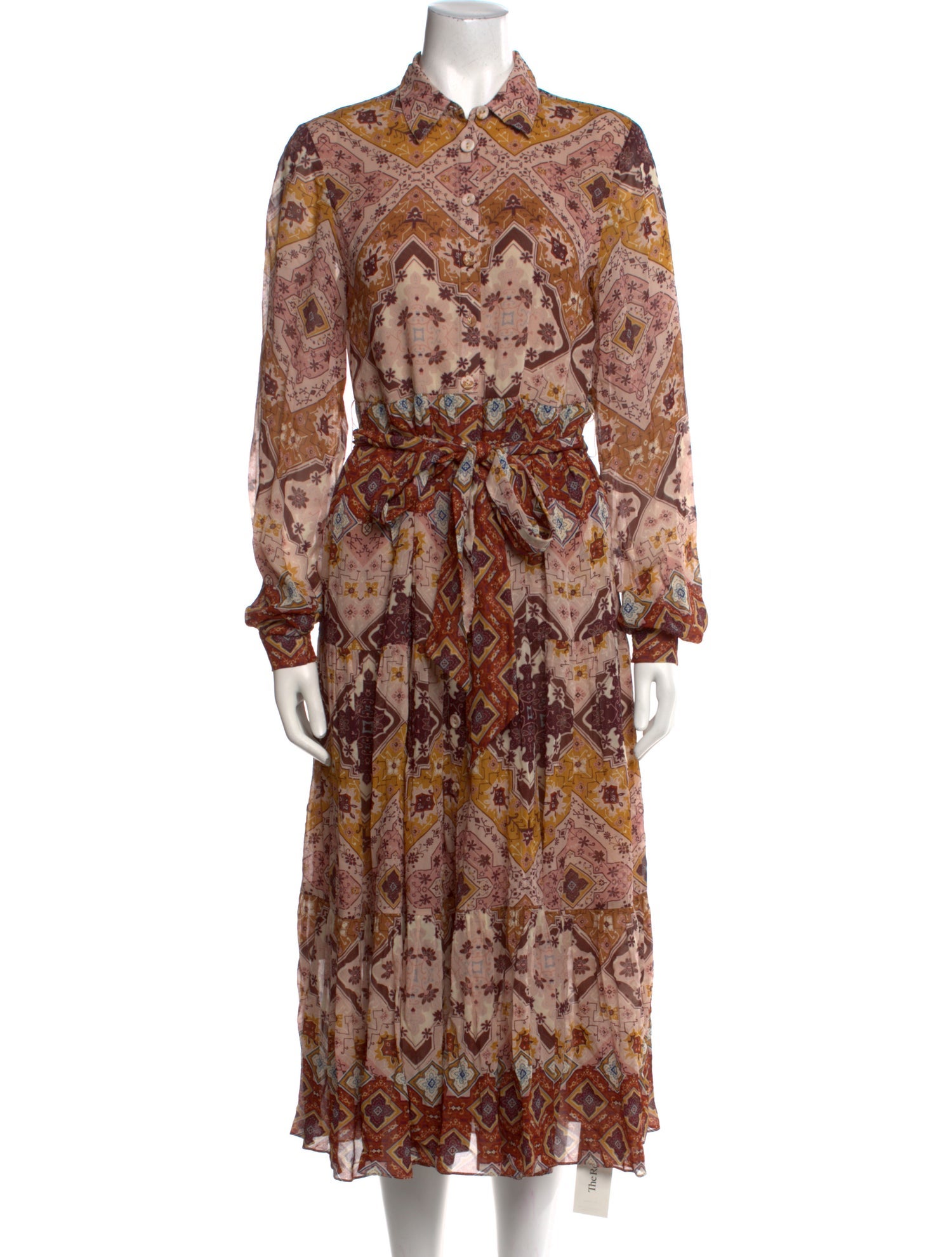Cara Cara Paisley Print Midi Length Dress
