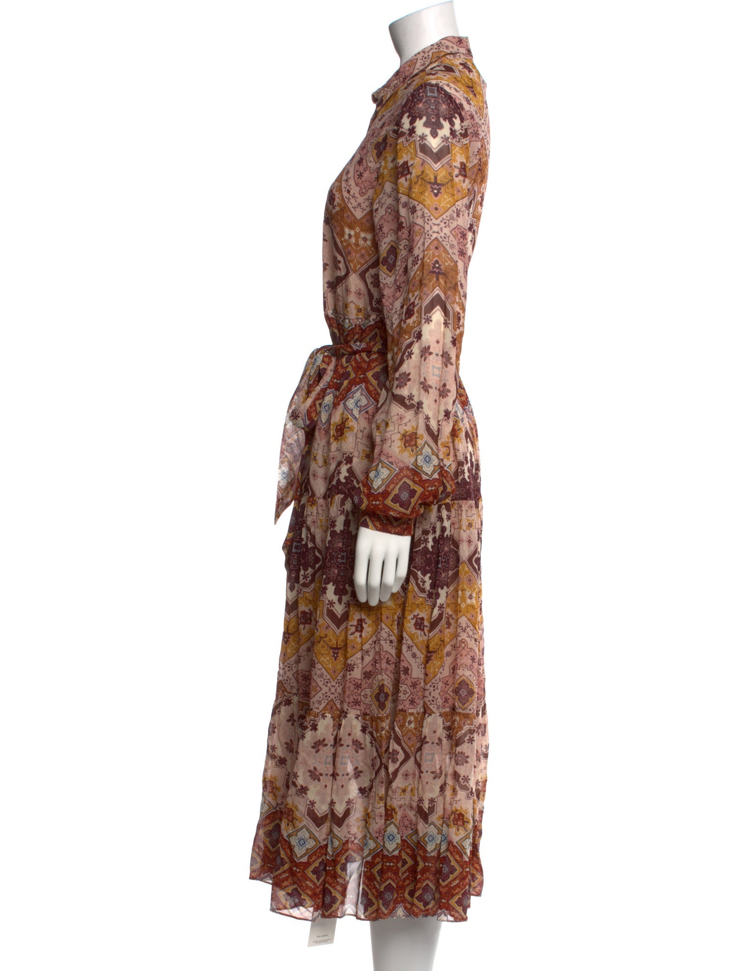 Cara Cara Paisley Print Midi Length Dress