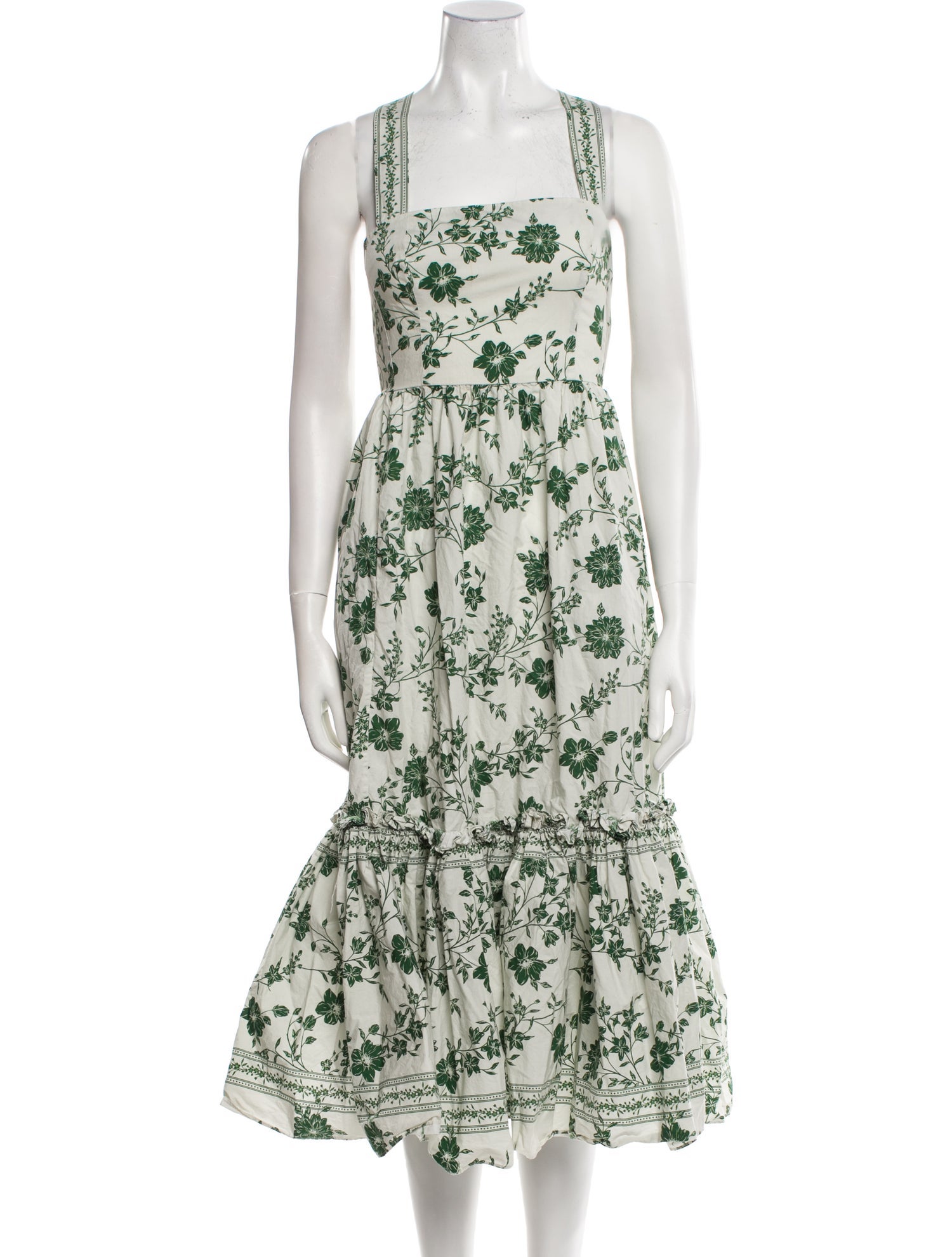 Cara Cara Floral Print Midi Length Dress w/ Tags