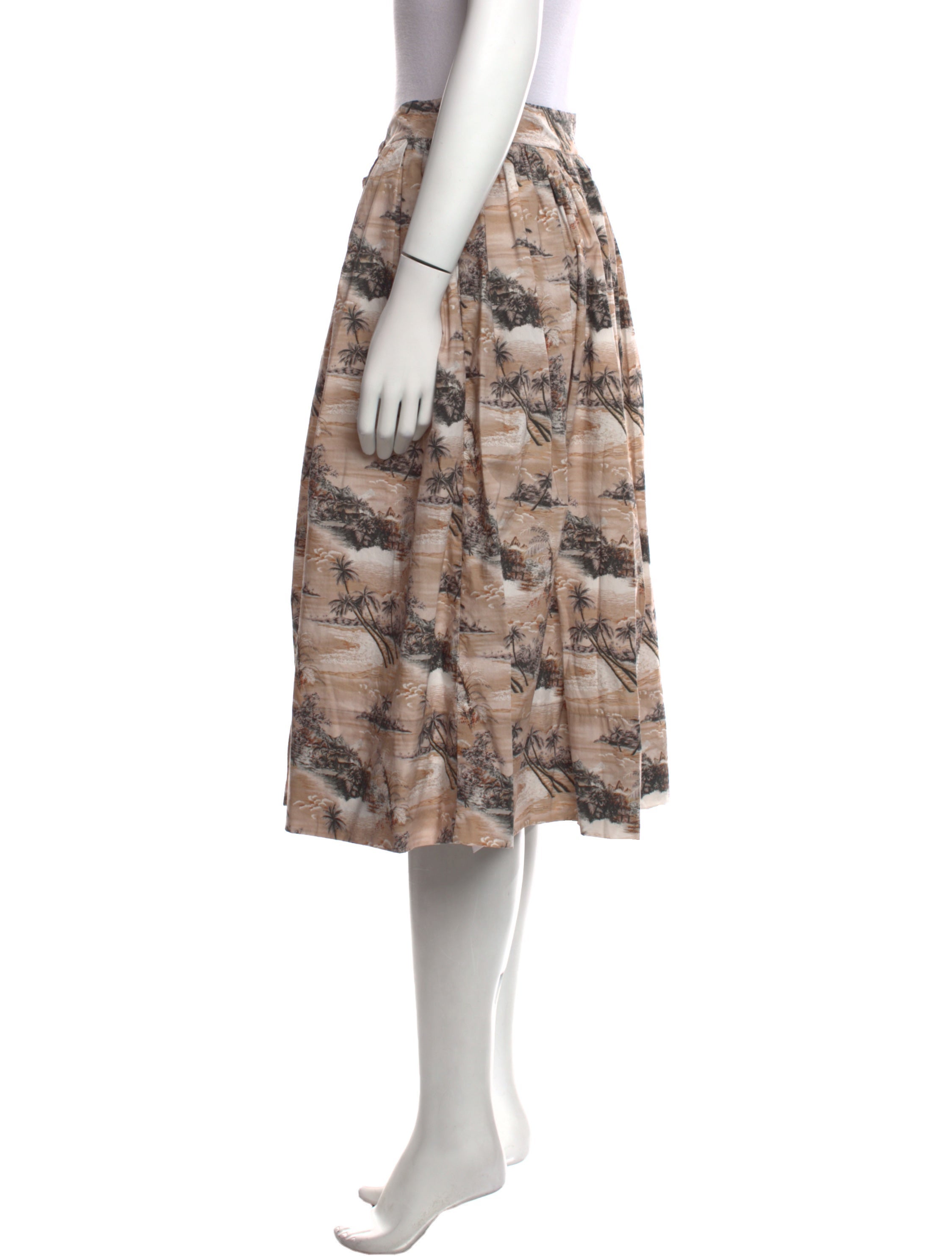 Cara Cara Floral Print Knee-Length Skirt