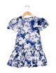 Cara Cara Girls Floral Pattern Short Sleeve Dress