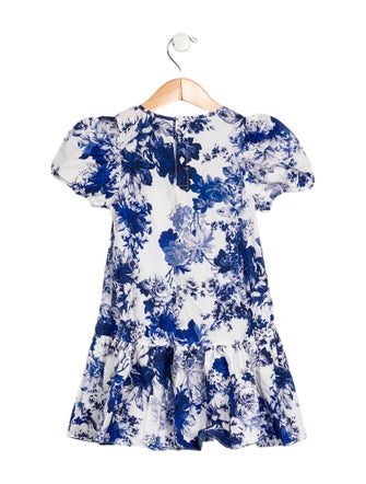 Cara Cara Girls Floral Pattern Short Sleeve Dress