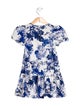 Cara Cara Girls Floral Pattern Short Sleeve Dress