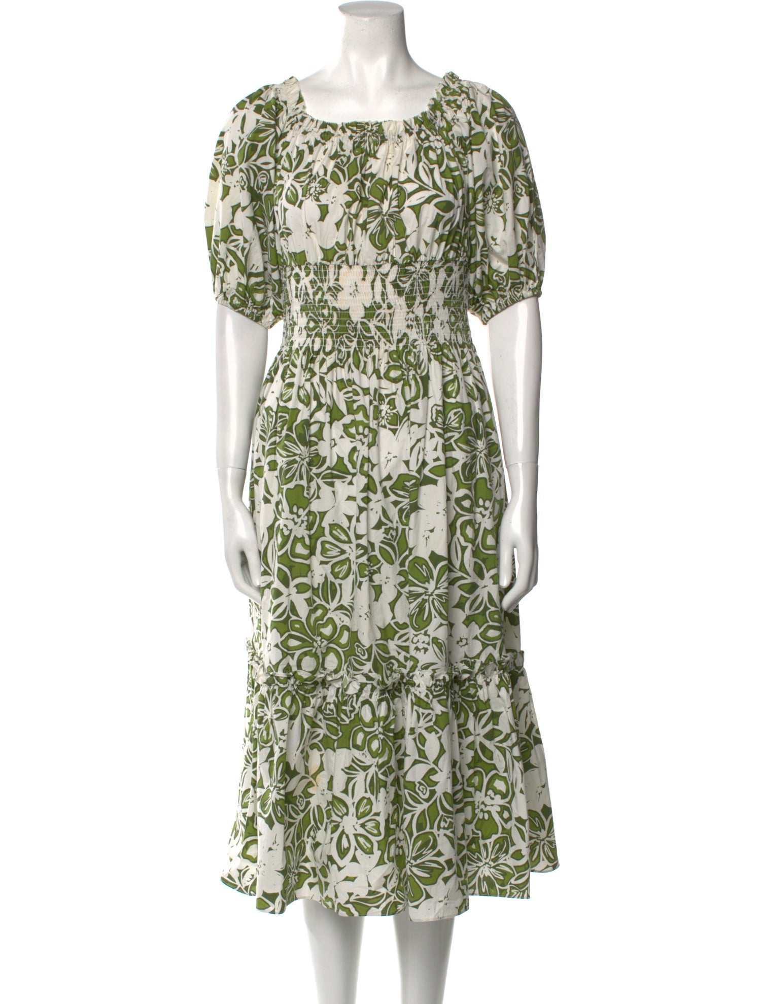 Cara Cara Floral Print Midi Length Dress