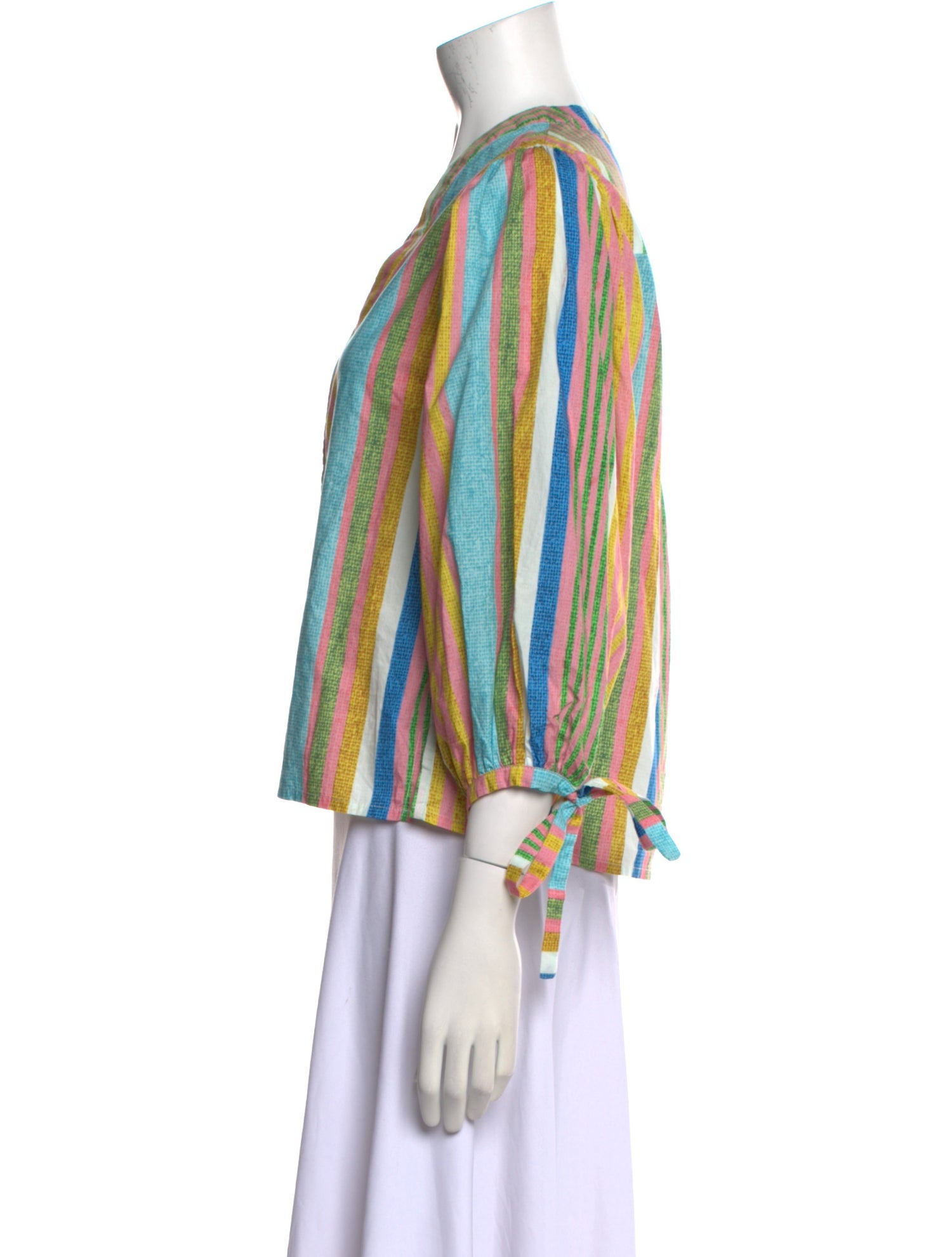 Cara Cara Striped V-Neck Blouse