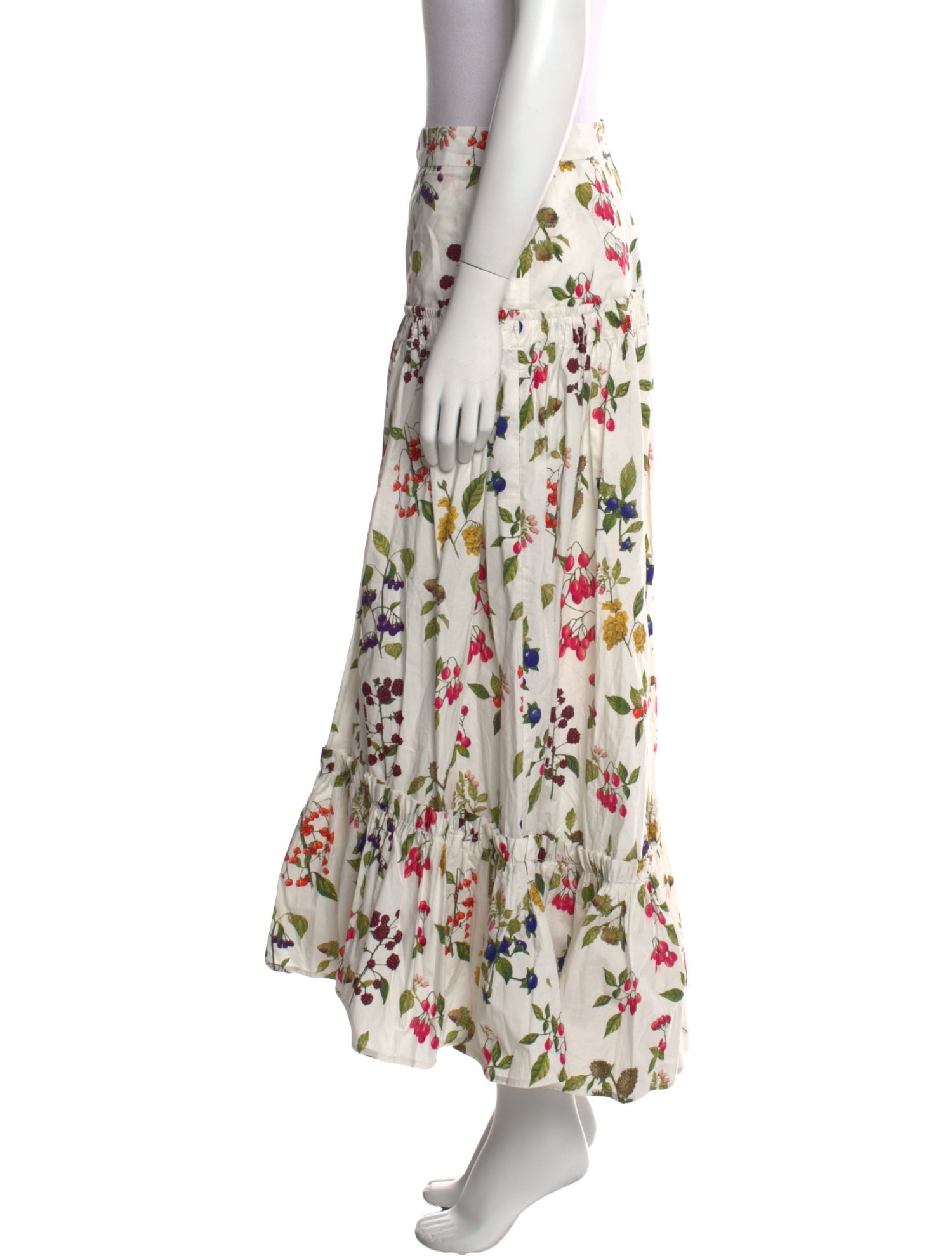Cara Cara Floral Print Midi Length Skirt