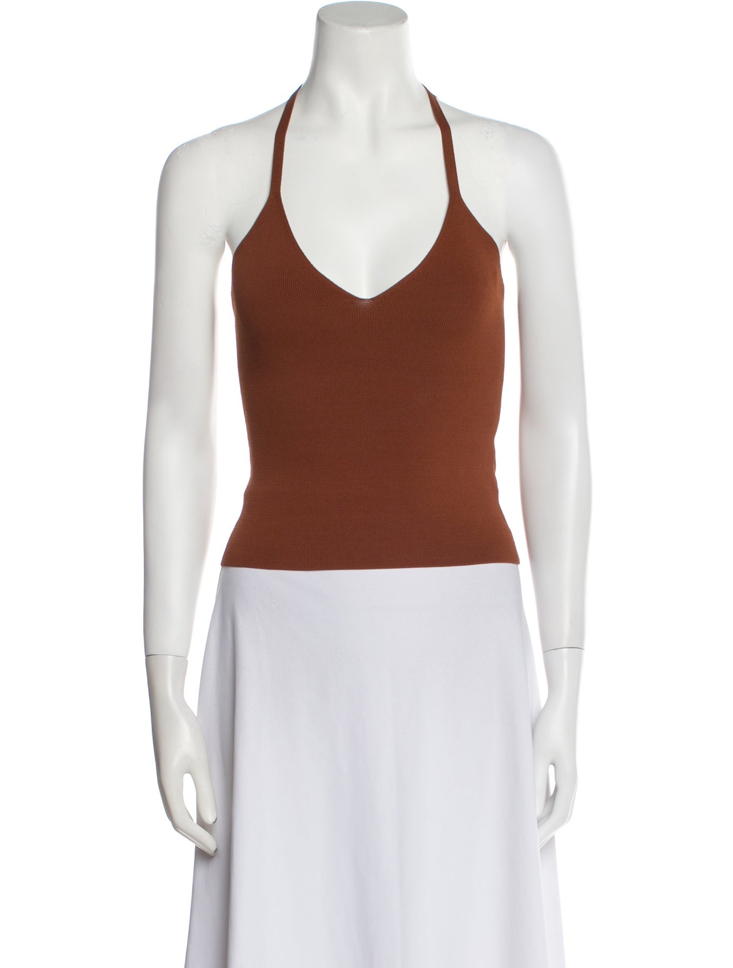 Cara Cara Halterneck Sleeveless Crop Top