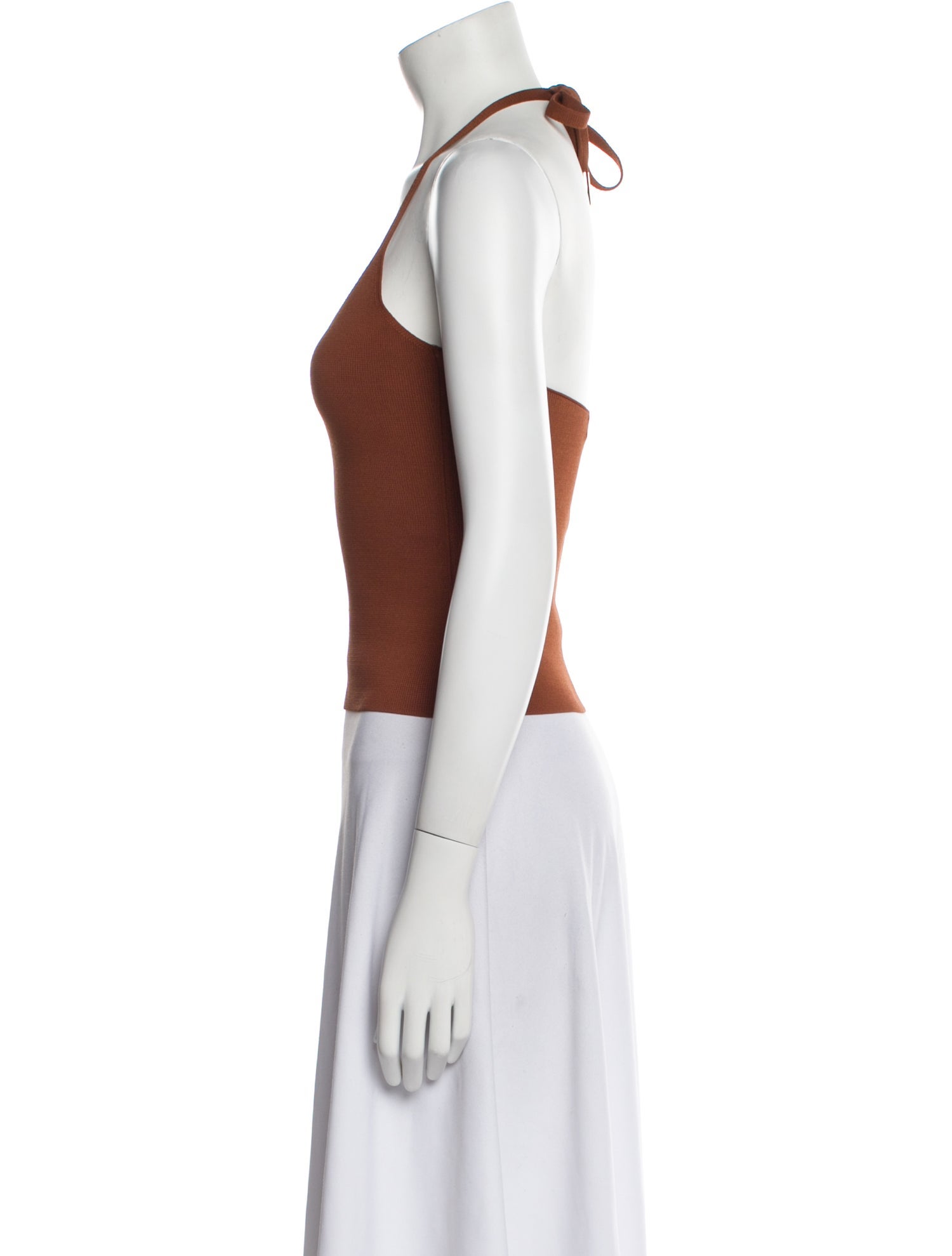 Cara Cara Halterneck Sleeveless Crop Top
