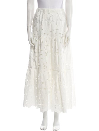 Cara Cara Cutout Accent Midi Length Skirt