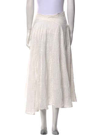 Cara Cara Eyelet Trim Midi Length Skirt