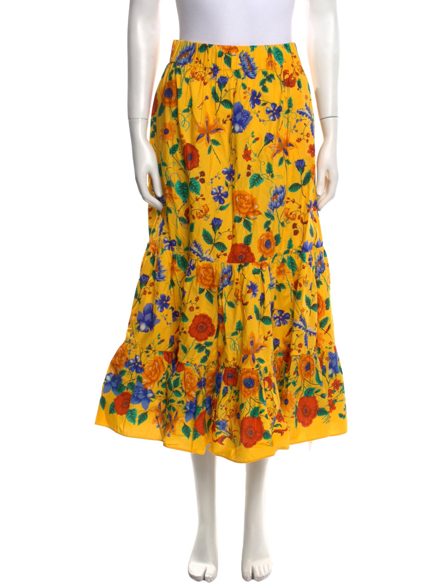 Cara Cara Floral Print Midi Length Skirt w/ Tags